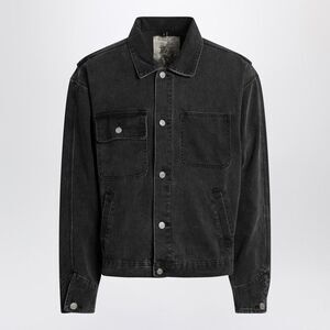 Basketcase Gallery Men's Black Washed Denim Jacket